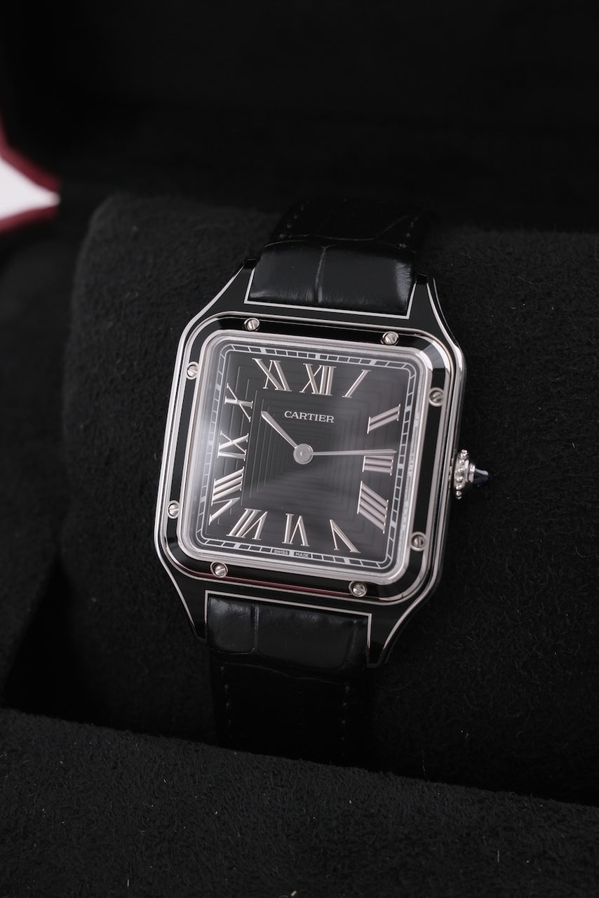 Cartier Santos Dumont Black Lacquer WSSA0046 - Detailansicht 2