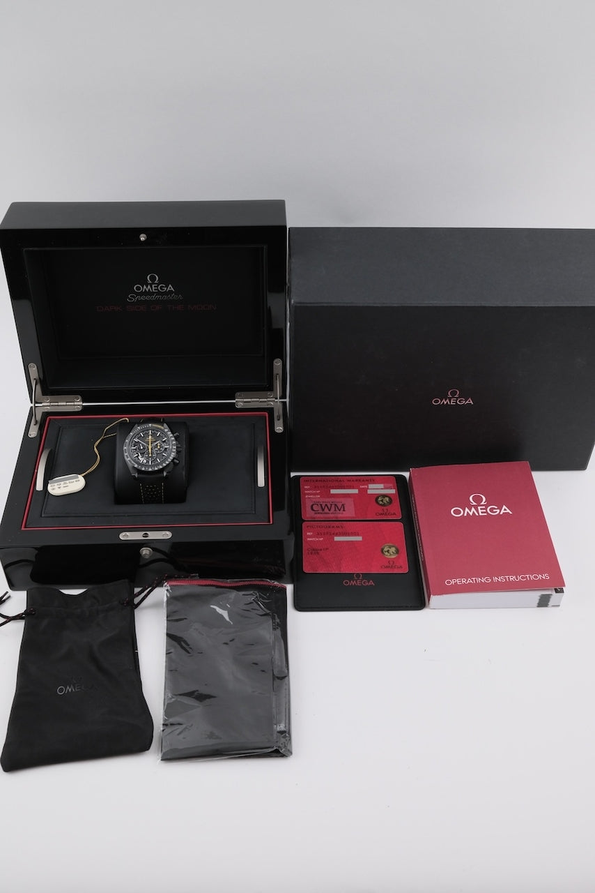 Omega Speedmaster Dark Side Of The Moon 31192443001001 - Documentación o volumen de entrega