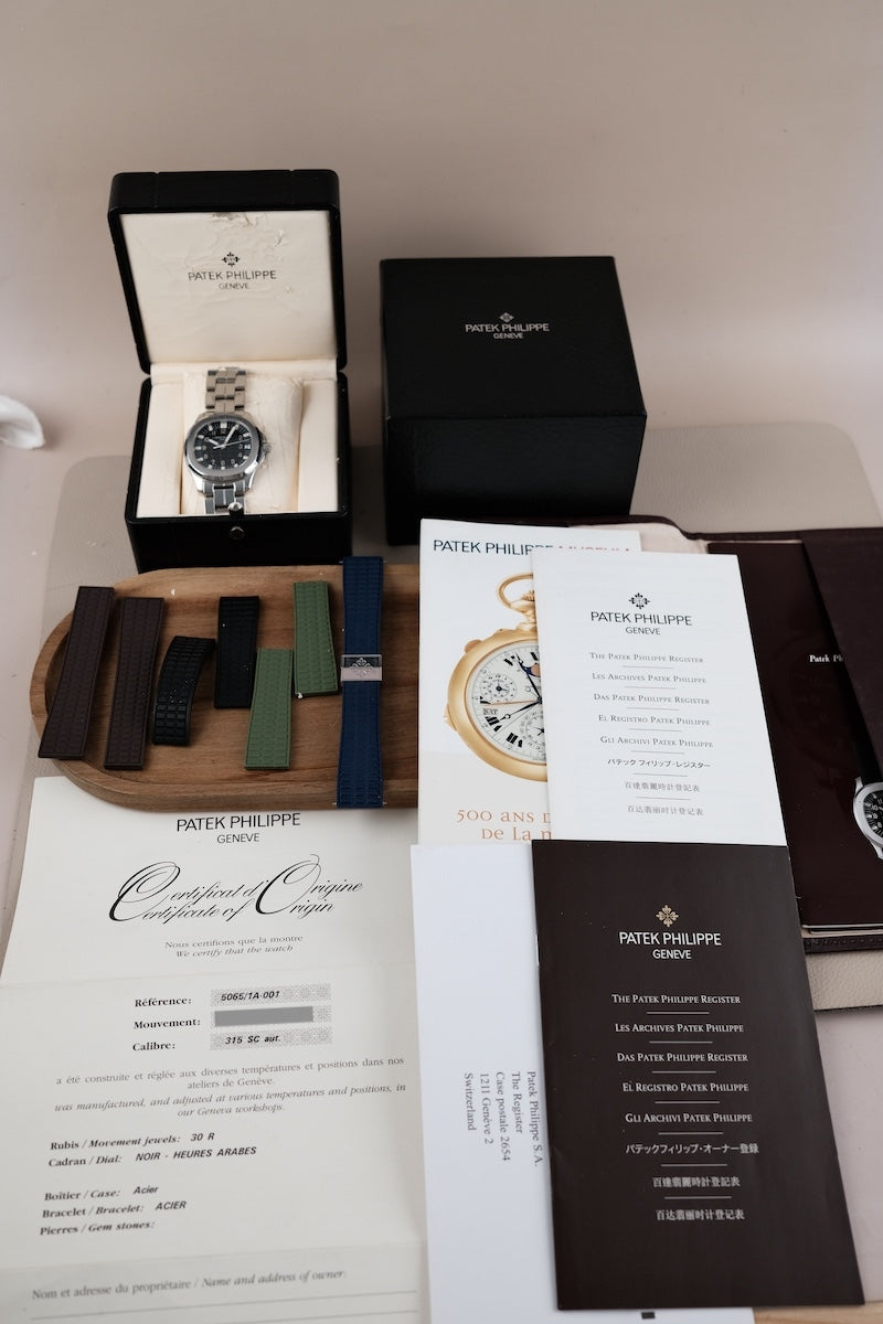 Patek Philippe Aquanaut Jumbo 5065/1A-001 - Papiere und oder Lieferumfang