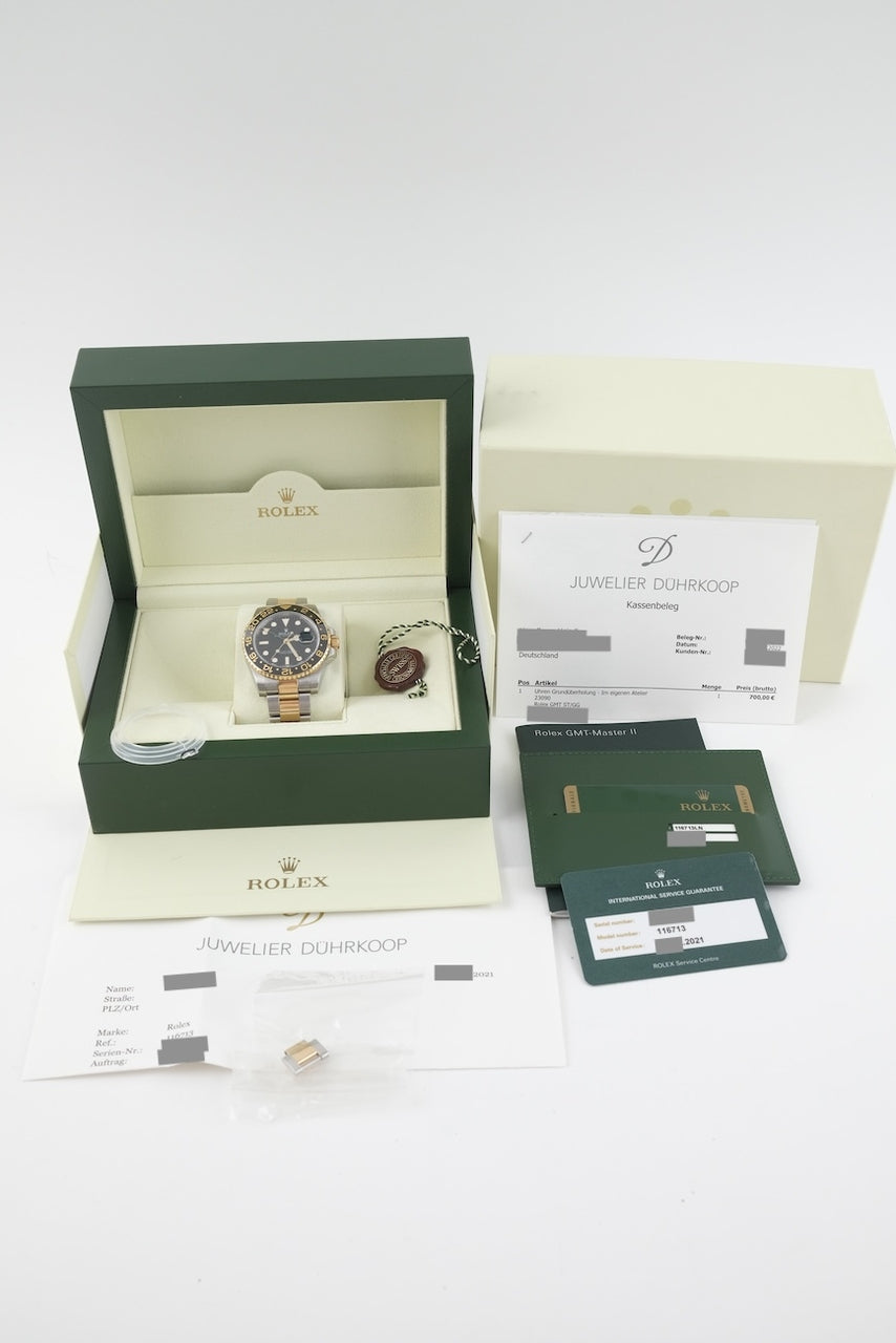Rolex GMT-Master II 116713LN - Papers and documentation