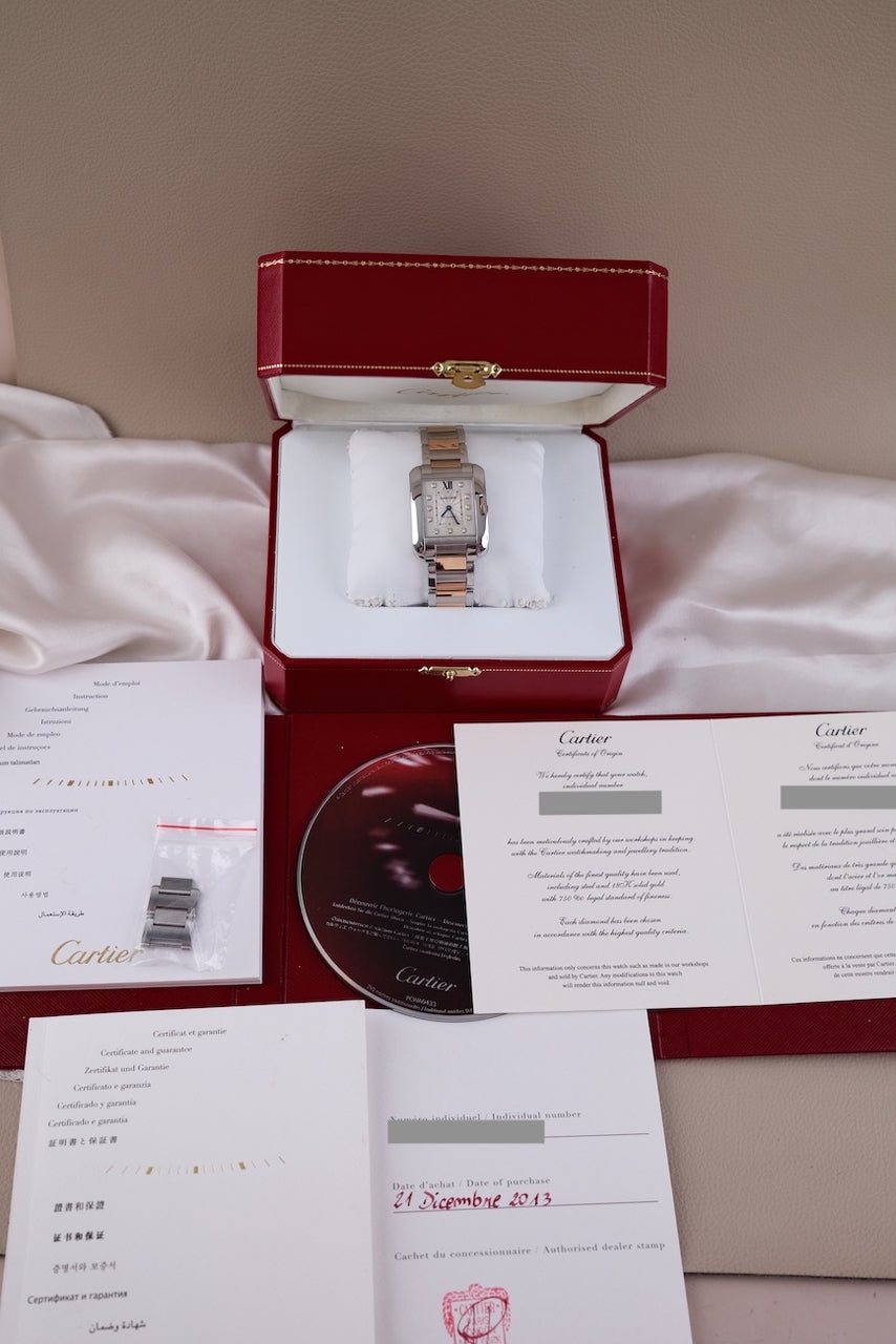 Cartier Tank Anglaise WT100025 - Papiere und oder Lieferumfang