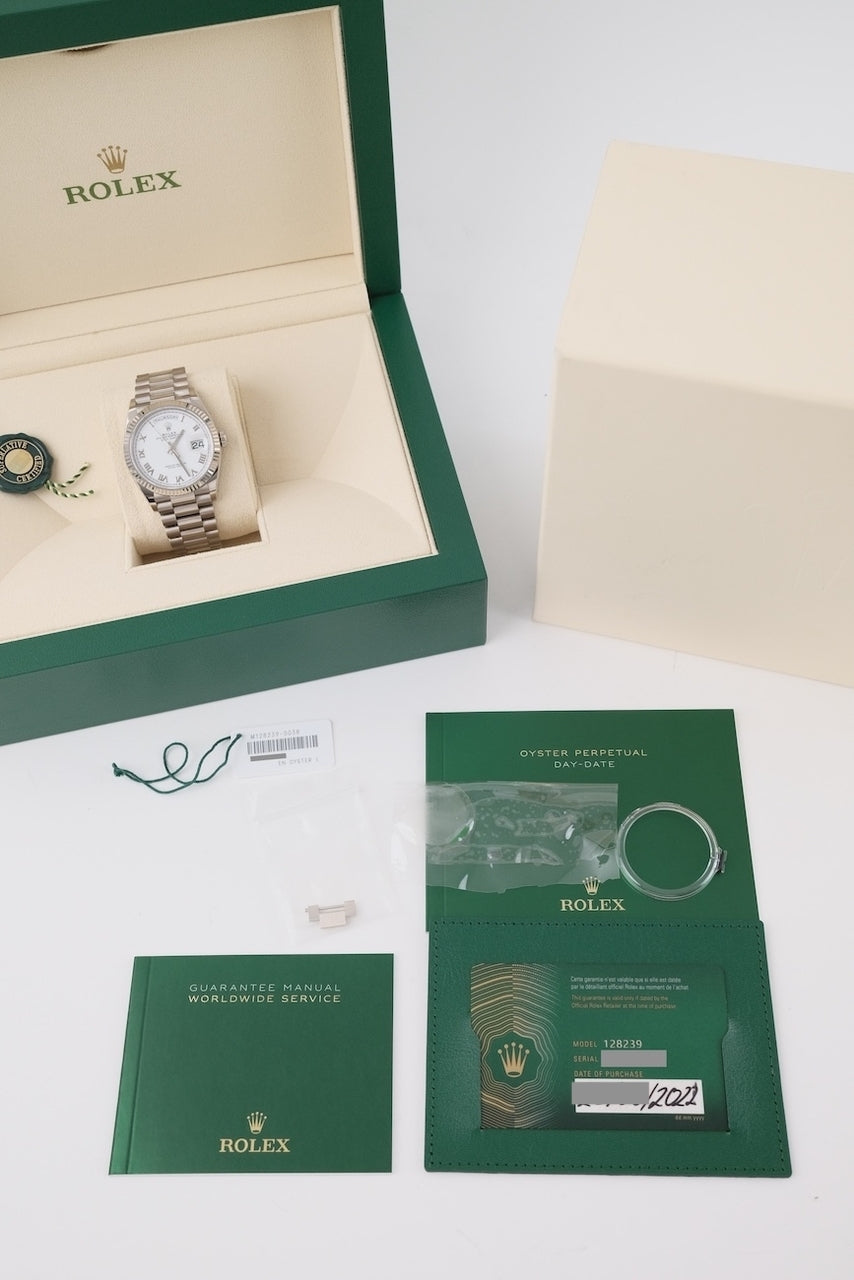 Rolex Day-Date 36 128239 - Papiere und oder Lieferumfang