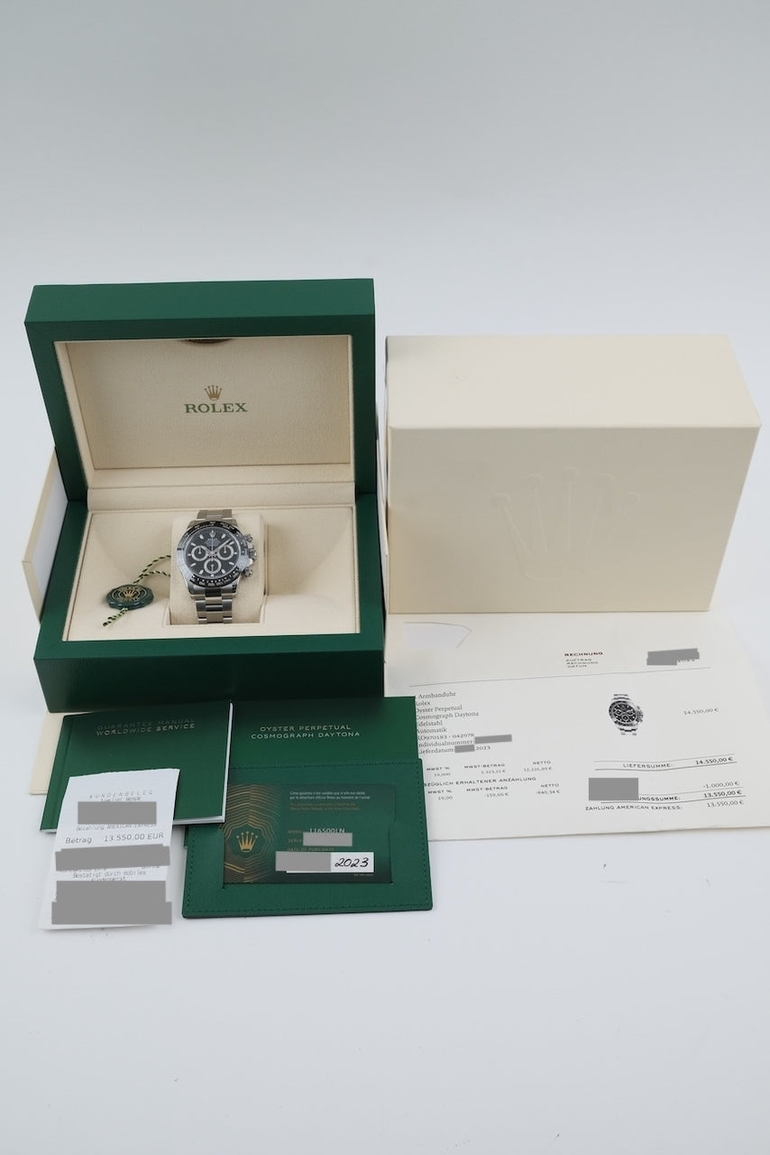 Rolex Daytona 116500LN - Papiere und oder Lieferumfang