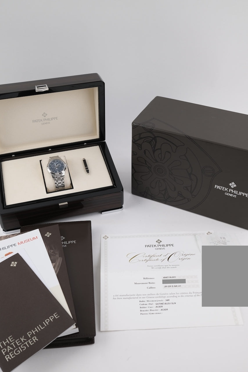 Patek Philippe Annual Calendar 4947 - Papiere und oder Lieferumfang