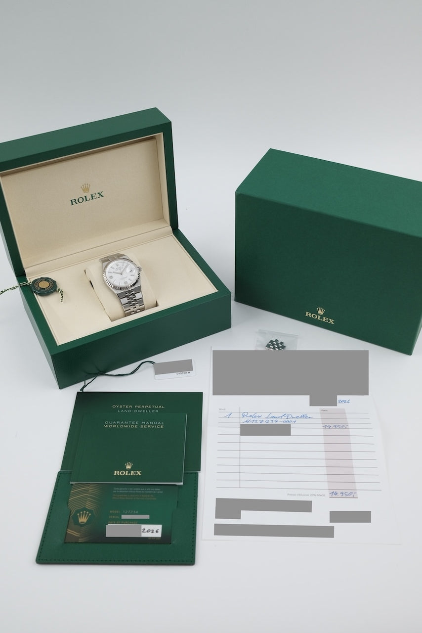 Rolex Land-Dweller 36 127234 - documenti e/o volume di consegna