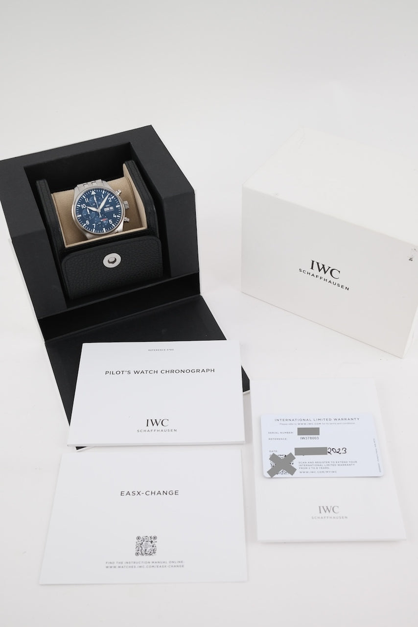 Reloj de piloto IWC Chronograph Pilot's IW378003 - documentación o volumen de suministro