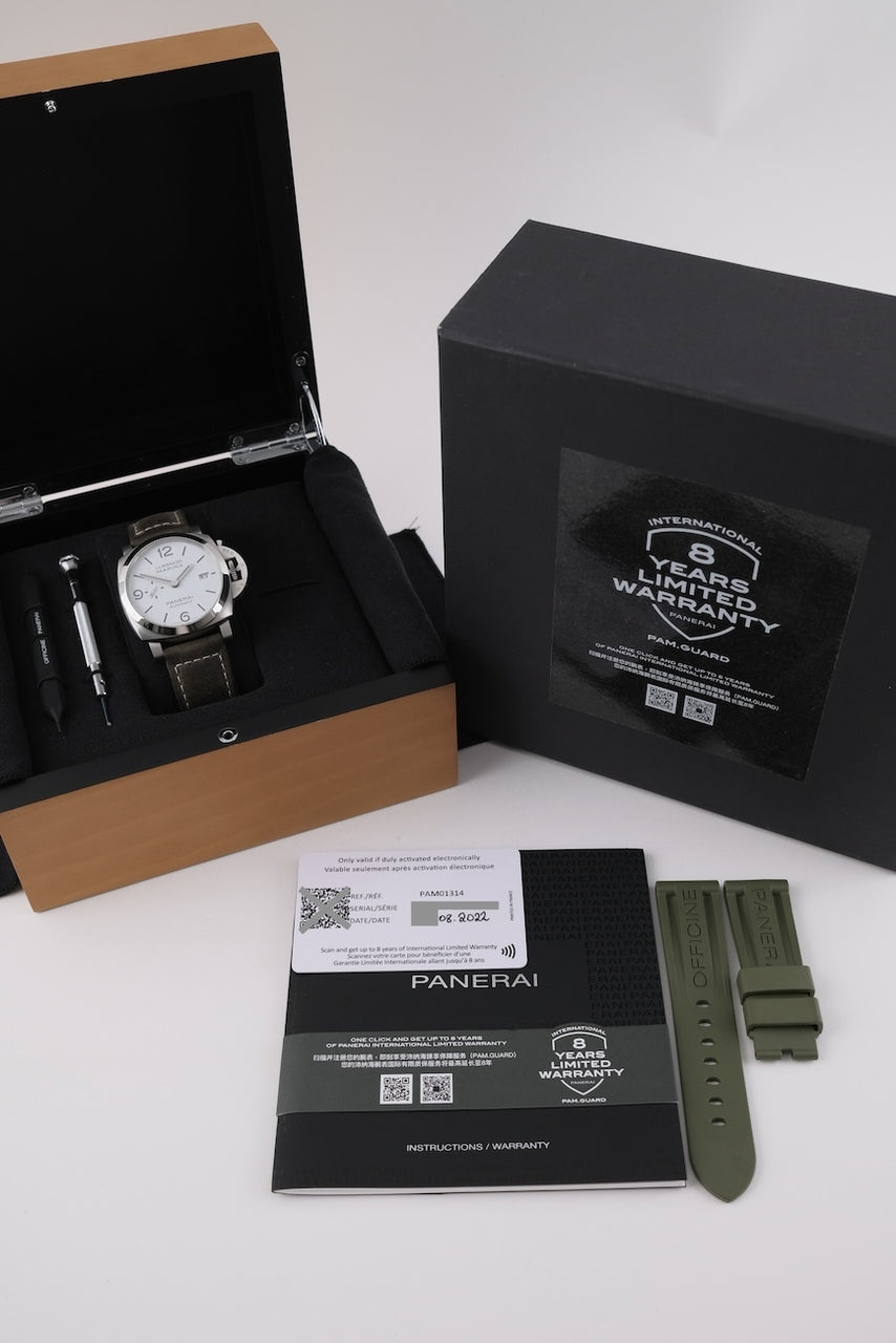 Panerai Luminor Marina White Dial PAM01314 - documents et/ou contenu de la livraison