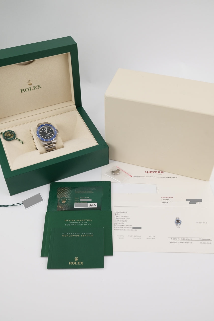 Rolex Submariner Date 126619LB - Papiere und oder Lieferumfang