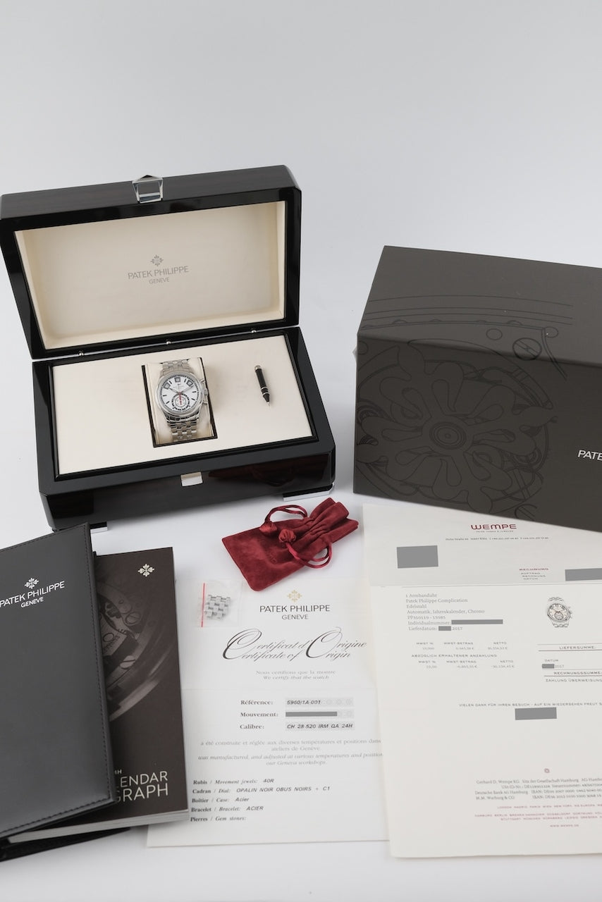 Patek Philippe Annual Calendar Chronograph 5960/1A-001 - Papiere und oder Lieferumfang