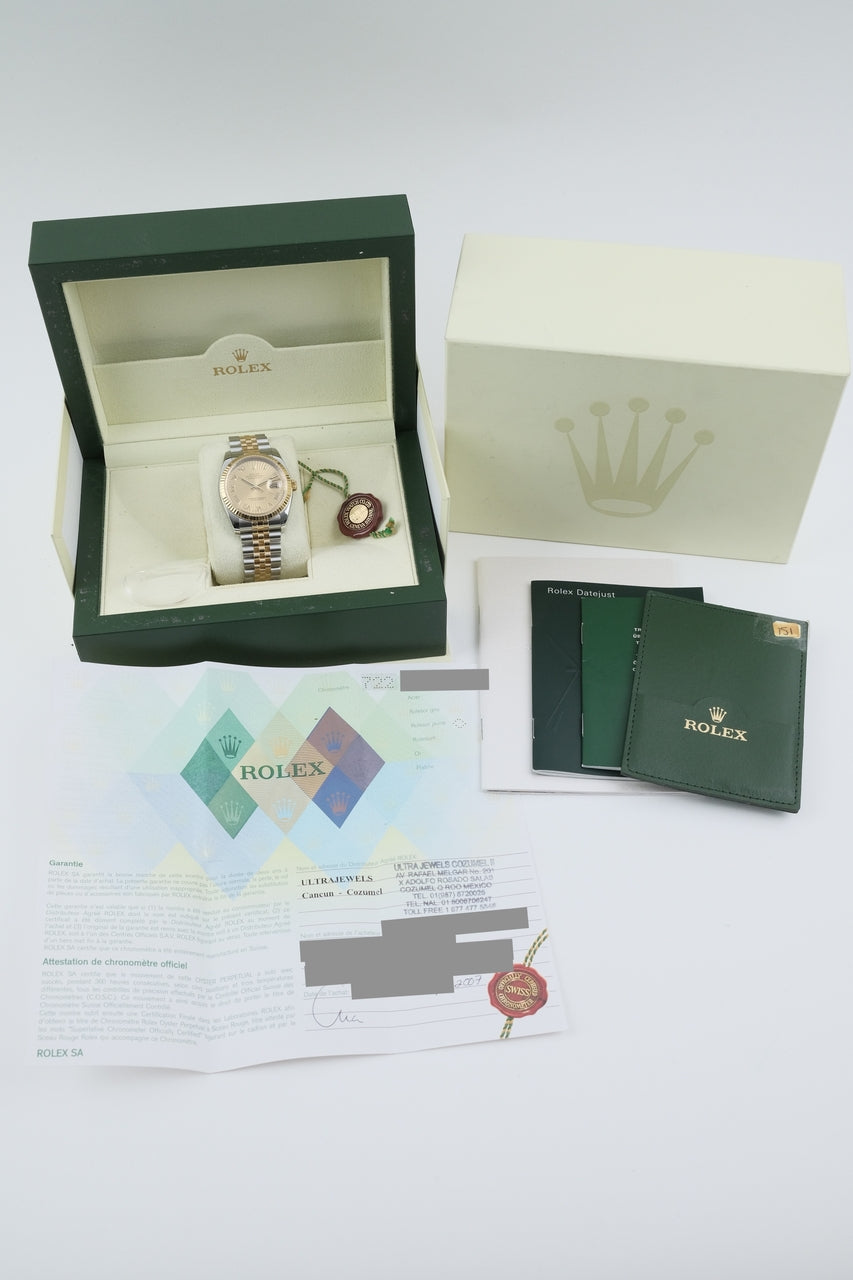 Rolex Datejust 36 116233 - Papiere und oder Lieferumfang