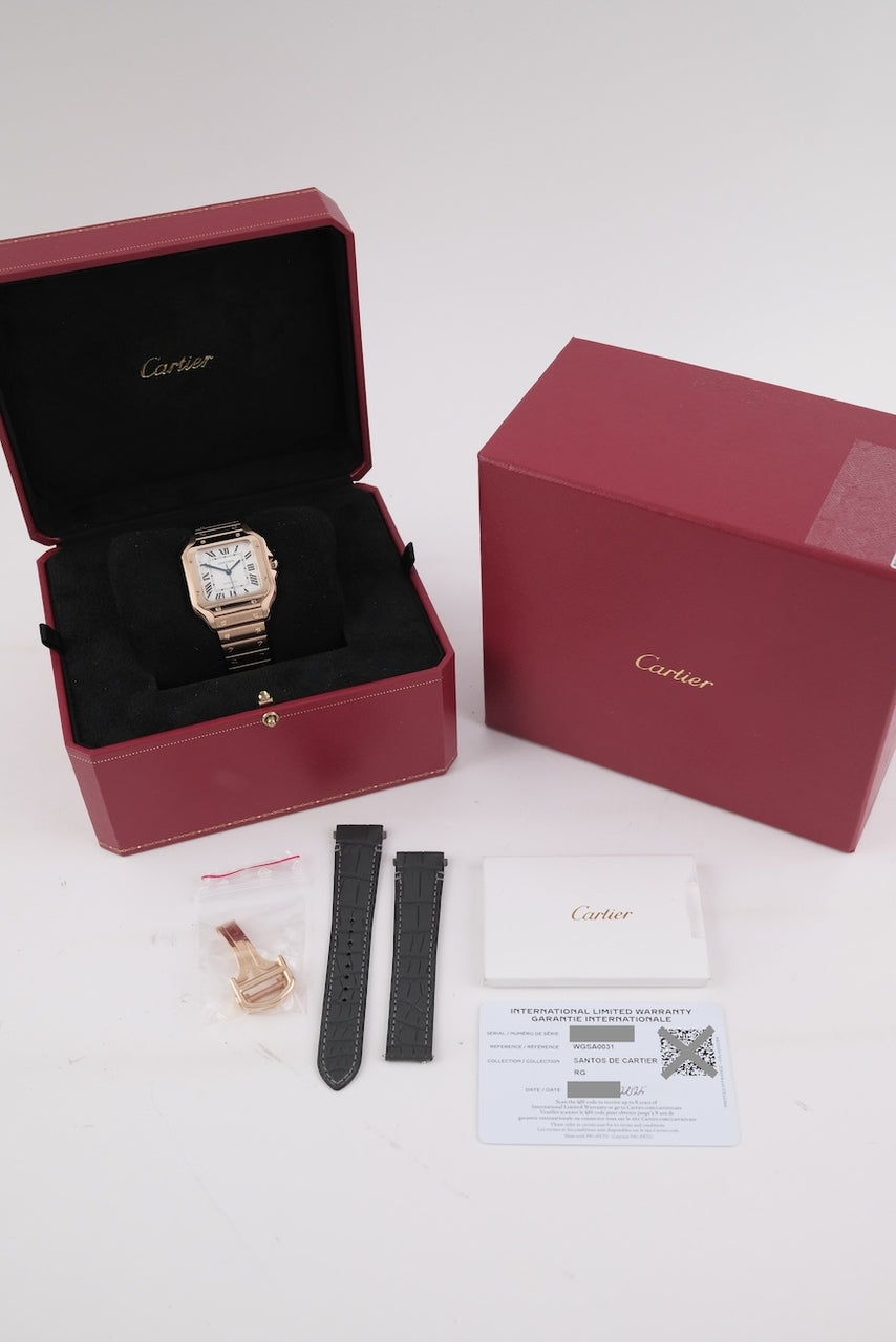Cartier Santos de Cartier  WGSA0031 - Papiere und oder Lieferumfang