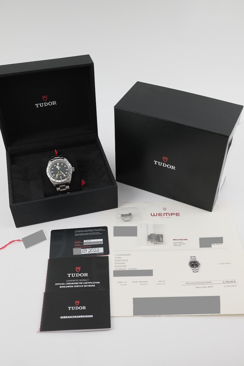 Tudor Black Bay Pro 79470 - Papiere und oder Lieferumfang