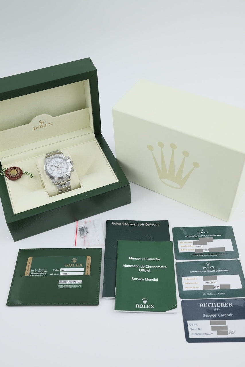 Rolex Daytona 116520 - papers and or scope of delivery