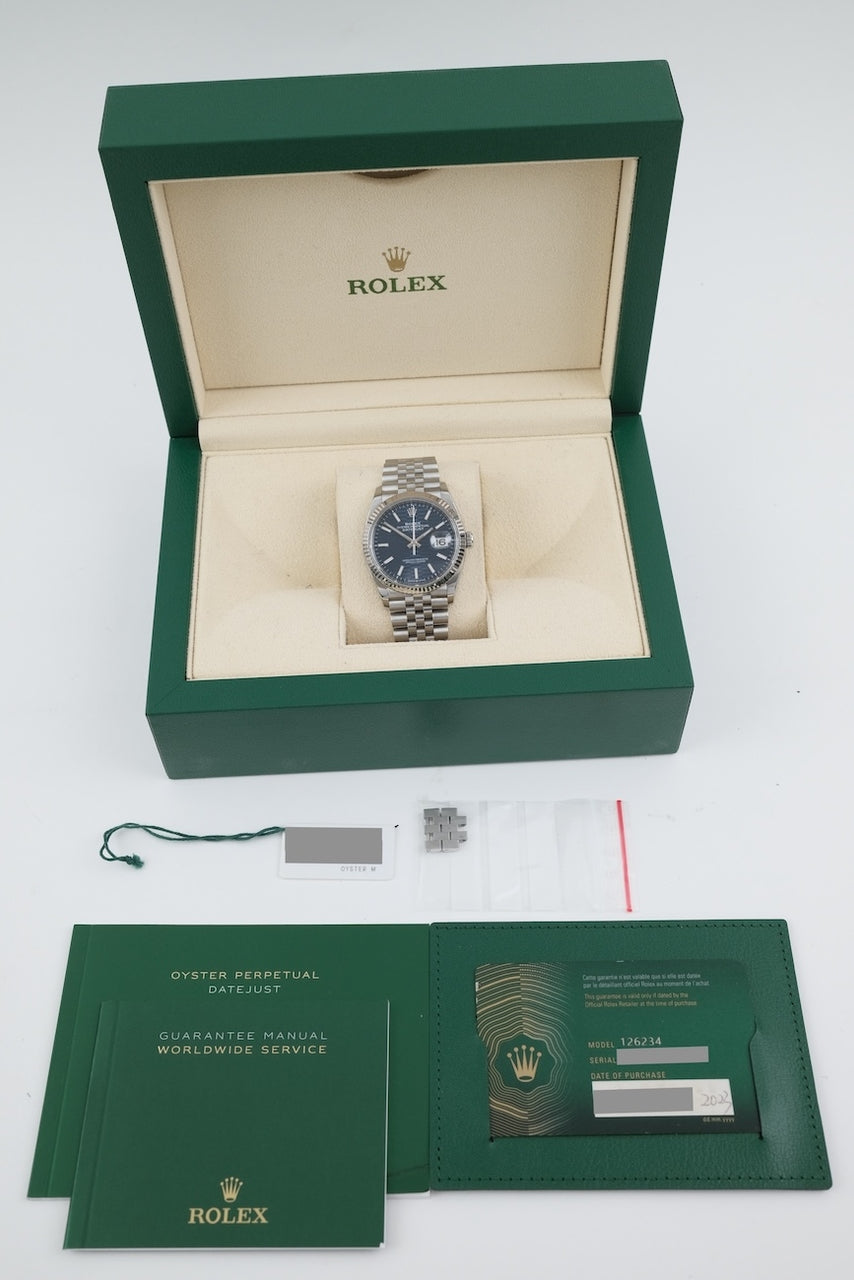 Rolex Datejust 36 126234 - Documenti e/o volume di consegna