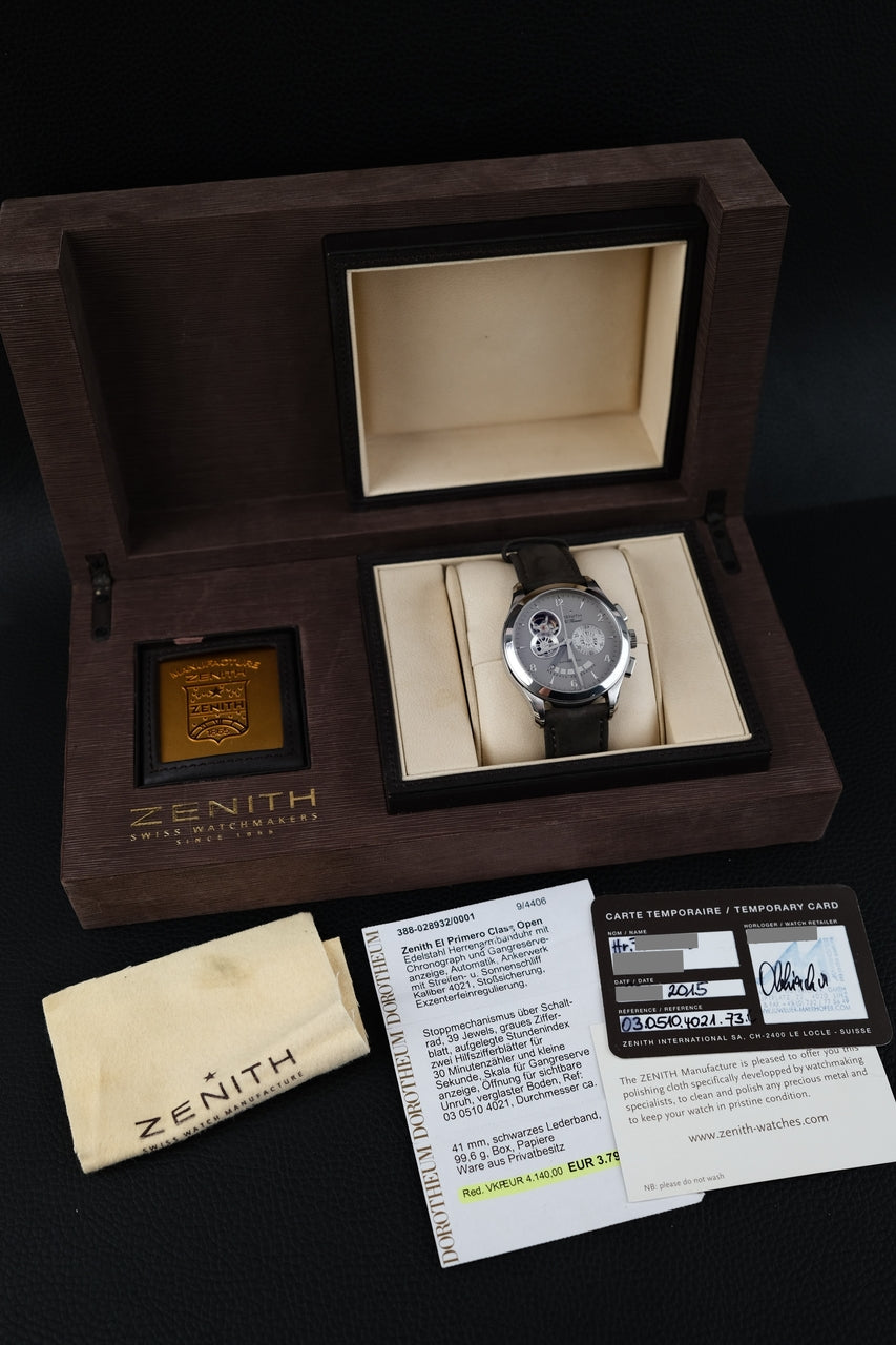 Zenith El Primero 030510402173C - Papers and documentation