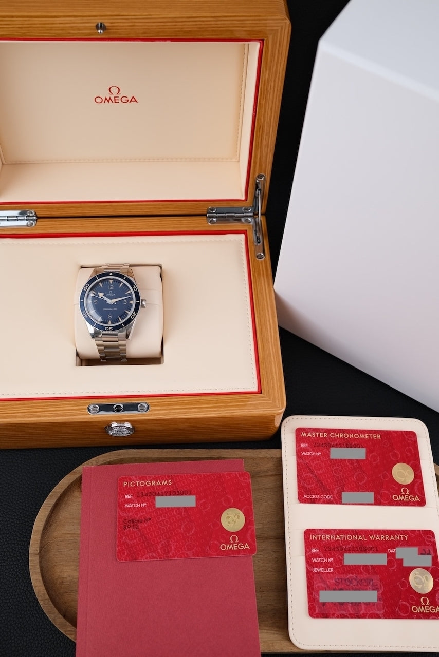 Omega Seamaster 300 Blue 23430412103001 - Papiere und oder Lieferumfang