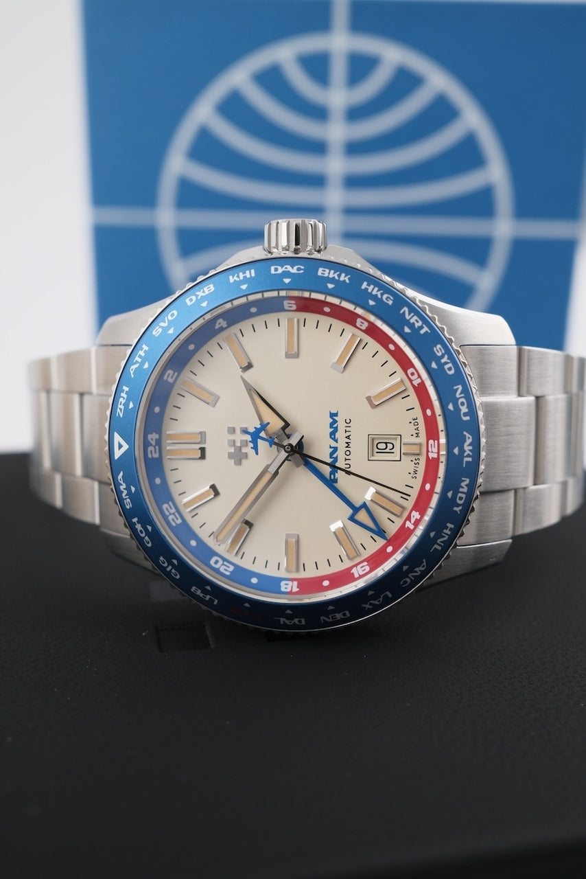 Chritopher Ward C60 Trident Clipper GMT Pan Am C60-42AGM3SOBWPA-B0N - Detailed view 1