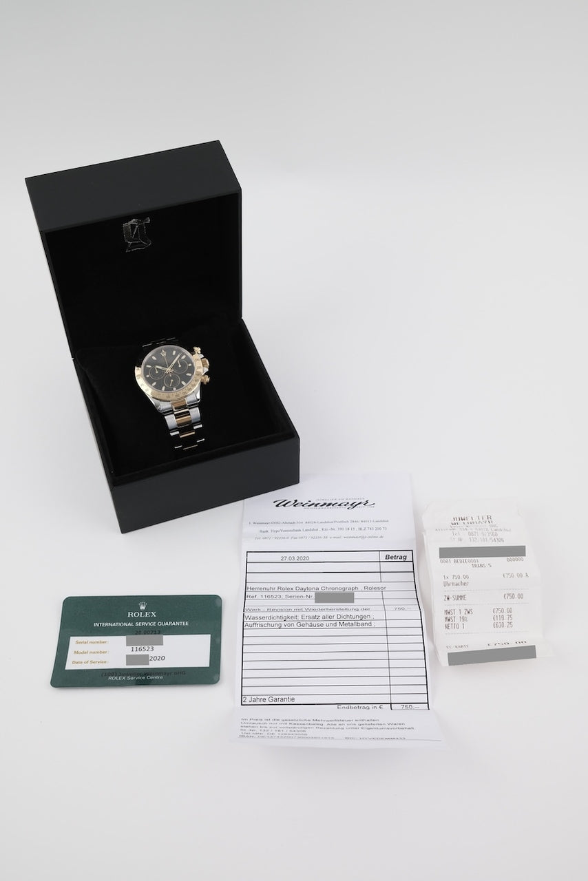 Rolex Daytona S/G 116523 - Papiere und oder Lieferumfang