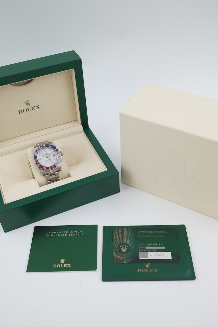 Rolex GMT-Master II 126719BLRO - Papiere und oder Lieferumfang