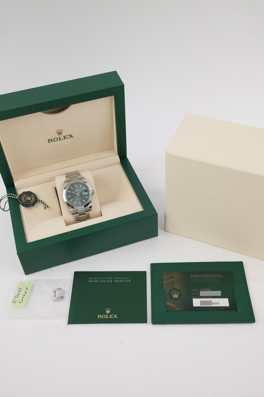 Rolex Datejust 41 126300 - Papiere und oder Lieferumfang