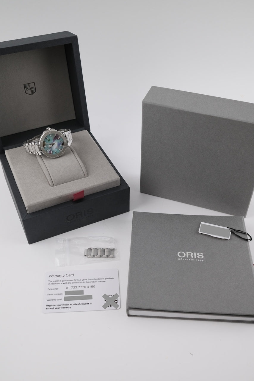 Oris Aquis Date Upcycle 0173377704150 - Papiere und oder Lieferumfang