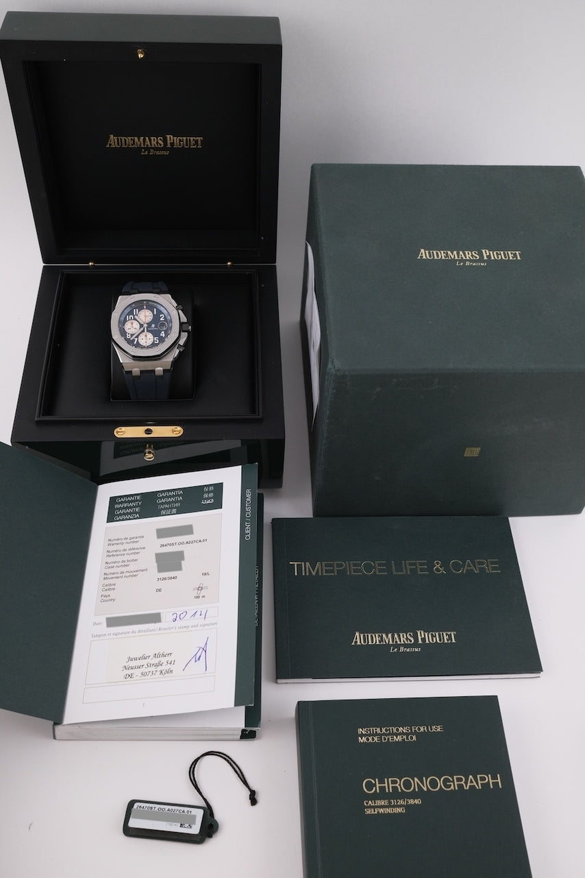 Audemars Piguet Royal Oak Offshore Chronograph 26470ST.OO.A027CA.01 - Papiere und oder Lieferumfang