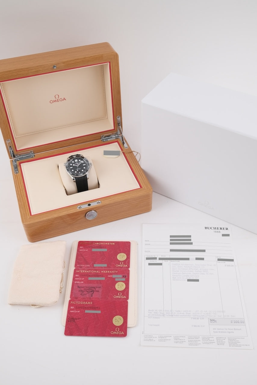 Omega Seamaster 300M 21032422001001 - Papiere und oder Lieferumfang