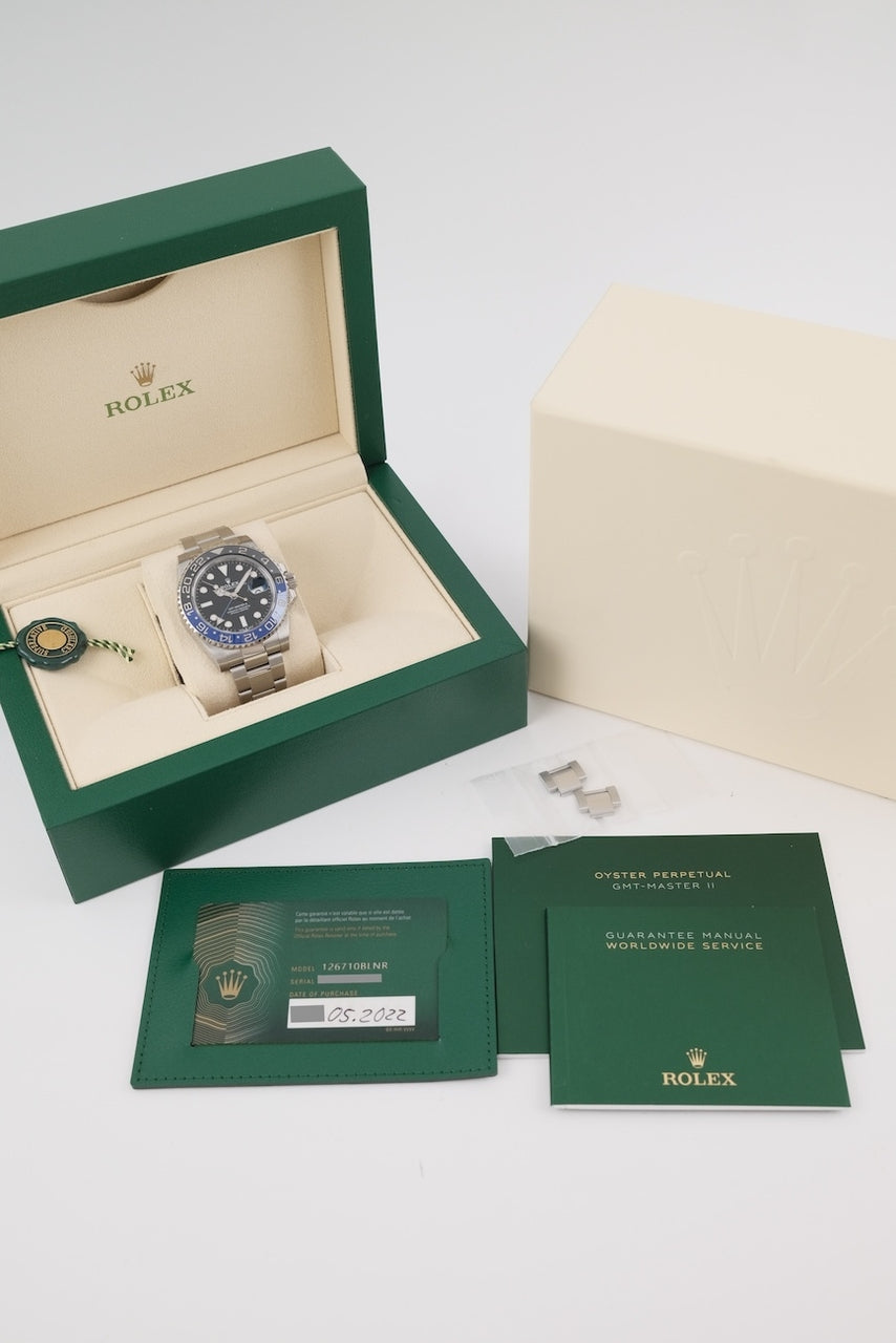 Rolex GMT-Master II 126710BLNR - Papiere und oder Lieferumfang