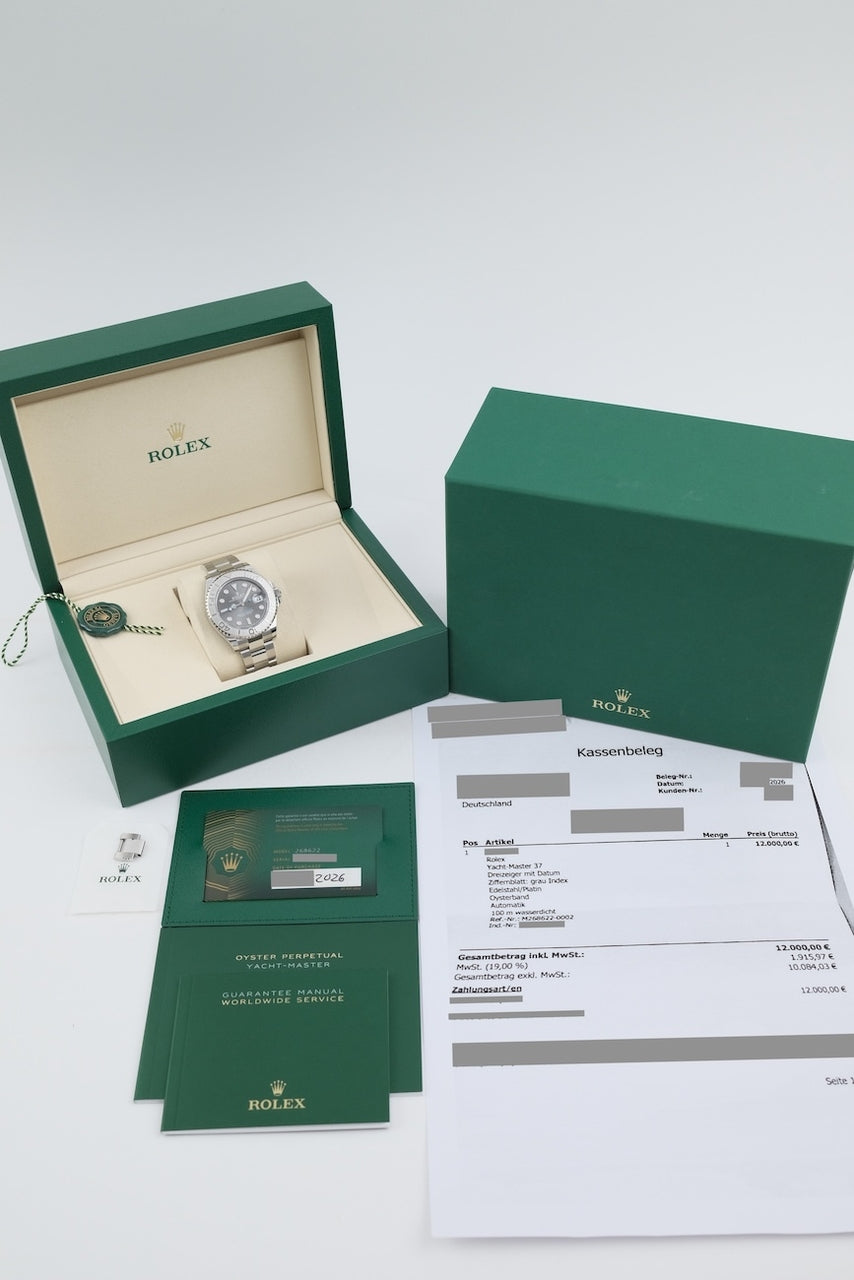 Rolex Yacht Master 37 268622 - papers and or scope of delivery