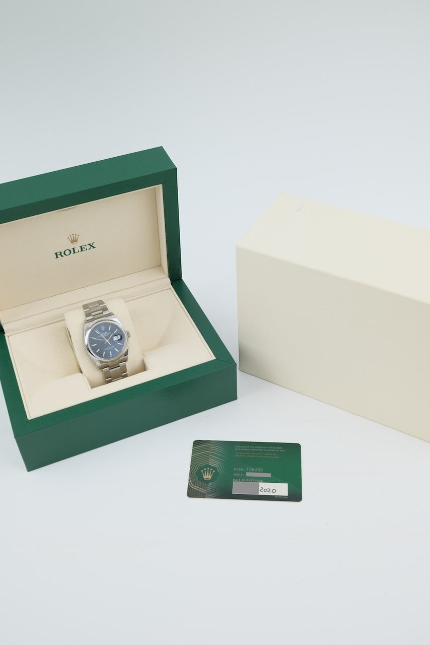 Rolex Datejust 36 126200 - papers and or scope of delivery