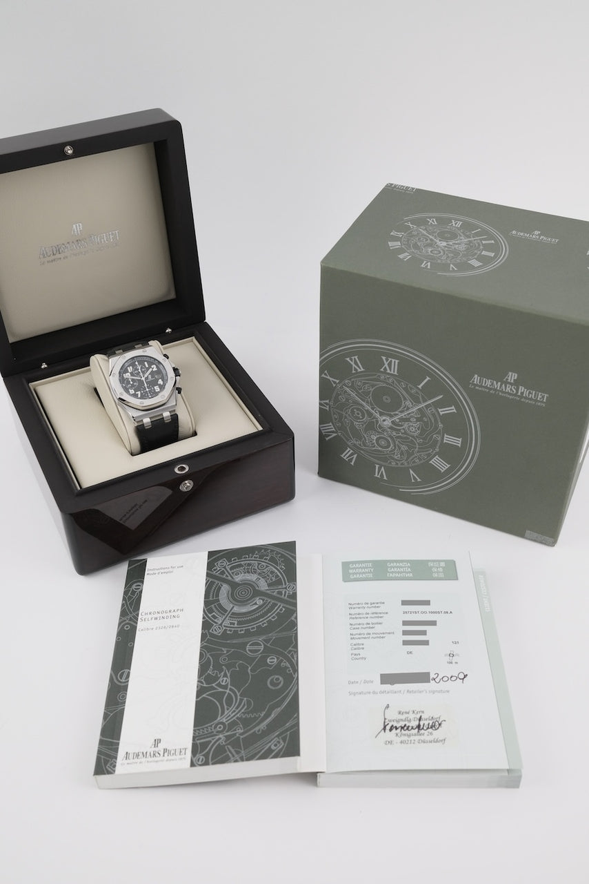 Audemars Piguet Royal Oak Offshore 25721ST.OO.1000ST.08.A - Papiere und oder Lieferumfang