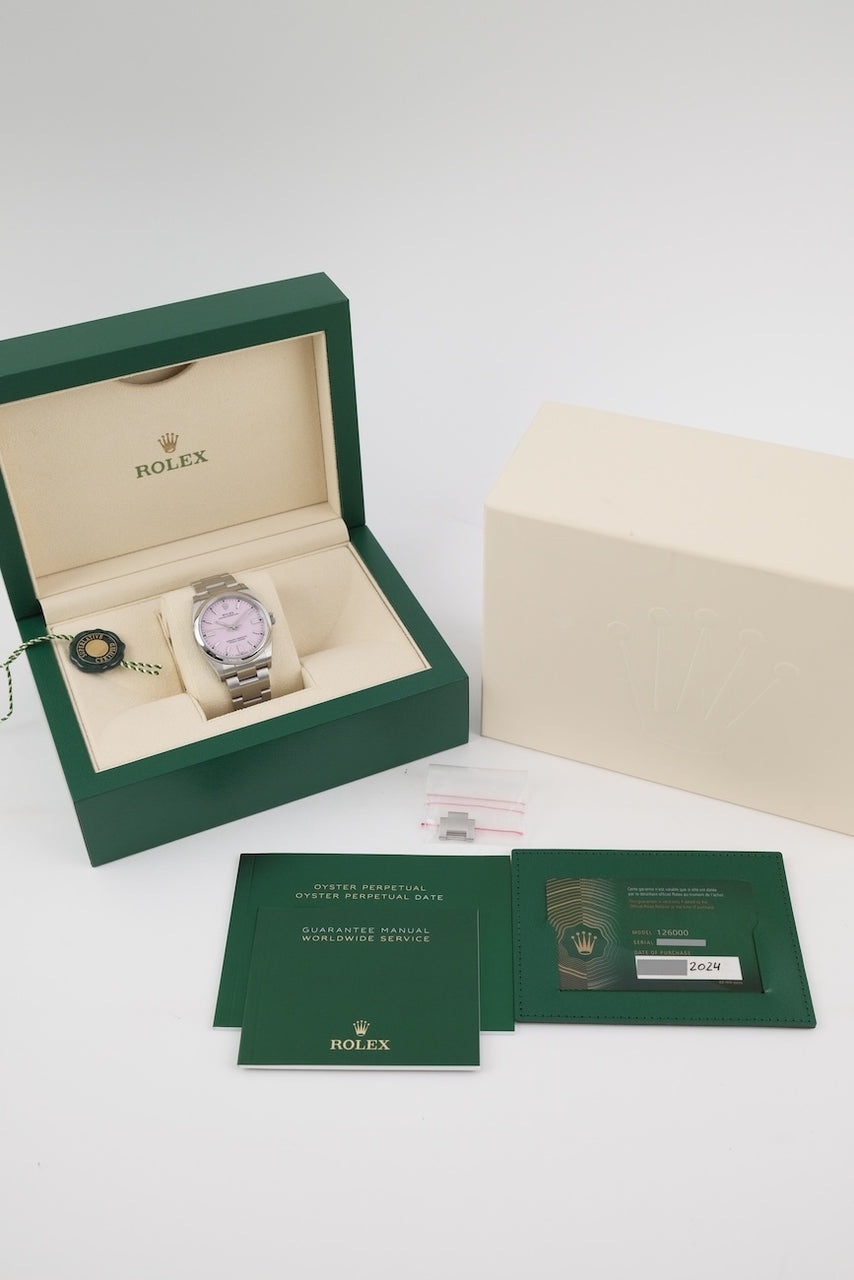 Rolex Oyster Perpetual 36 126000 - documenti e/o volume di consegna