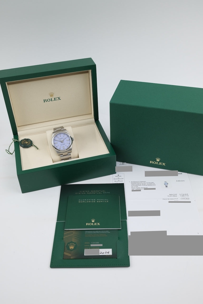 Rolex Oyster Perpetual 41 134300 - Papiere und oder Lieferumfang
