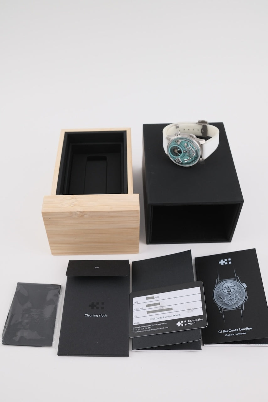Christopher Ward C1 Bel Canto Limière C01-41APT4-T00V0-B0 - papers and or scope of delivery