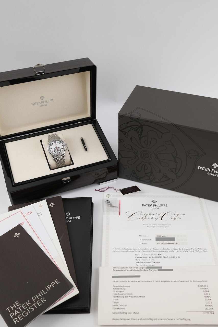 Patek Philippe Annual Calendar Chronograph 5960/1A-001 - Papiere und oder Lieferumfang