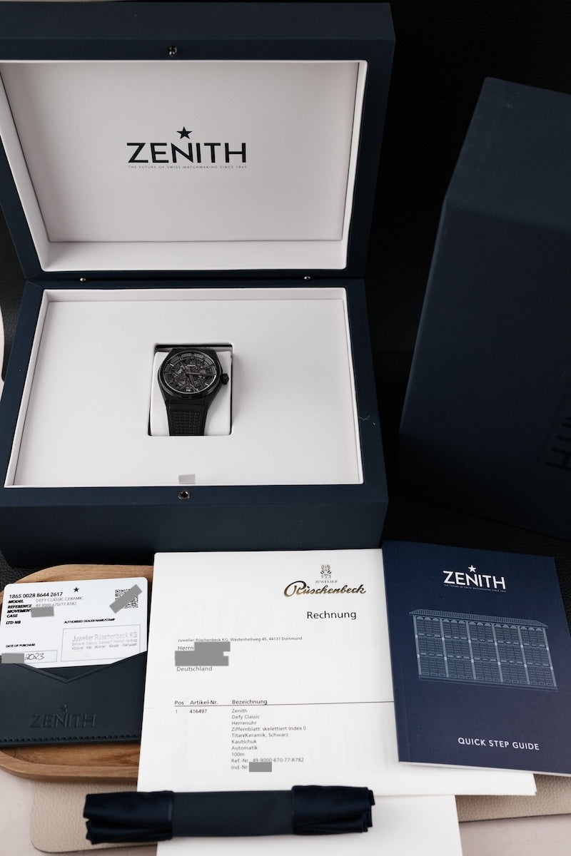 Zenith Defy Classic Skeleton 49.9000.670/77.R782 - Papers and documentation