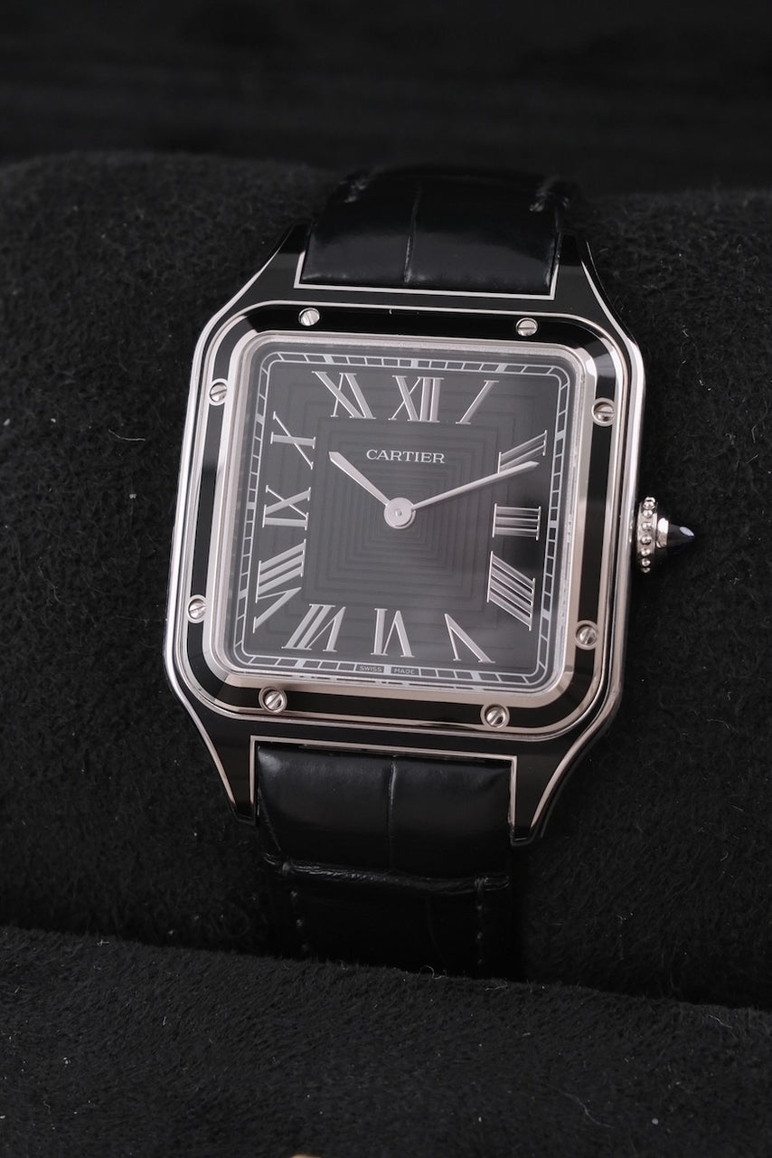 Cartier Santos Dumont Black Lacquer WSSA0046 - Detailansicht 3
