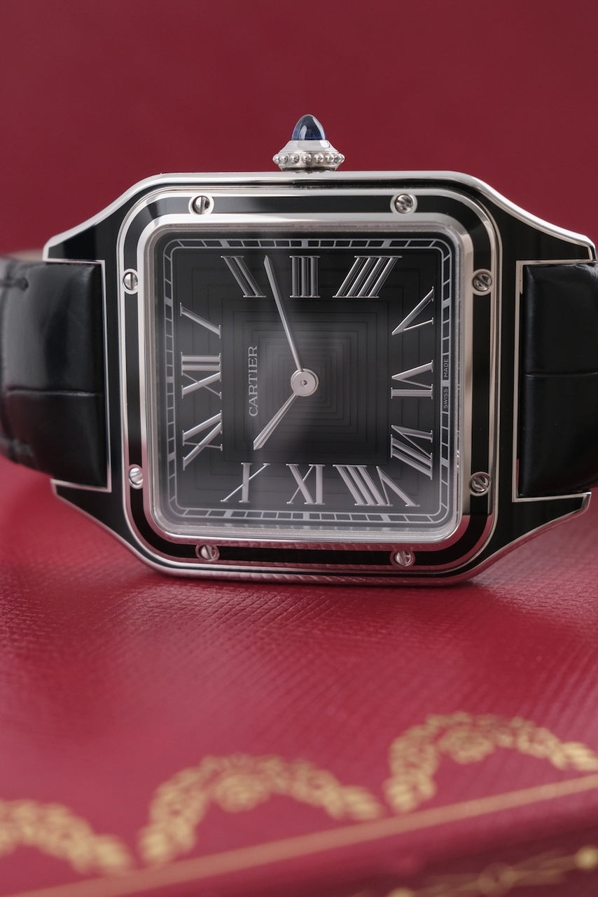 Cartier Santos Dumont Black Lacquer WSSA0046 - Detailansicht 4