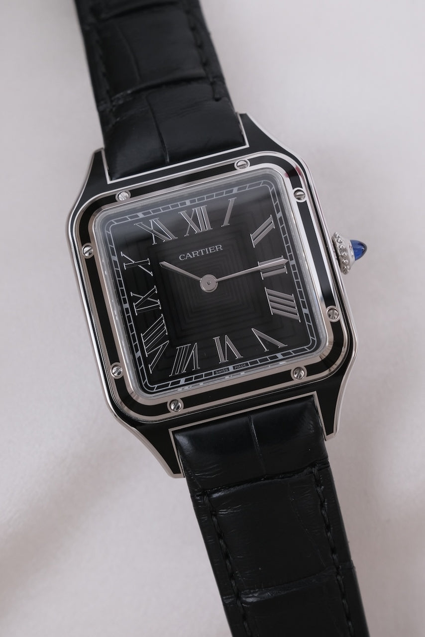 Cartier Santos Dumont Black Lacquer WSSA0046 - Detailansicht 6