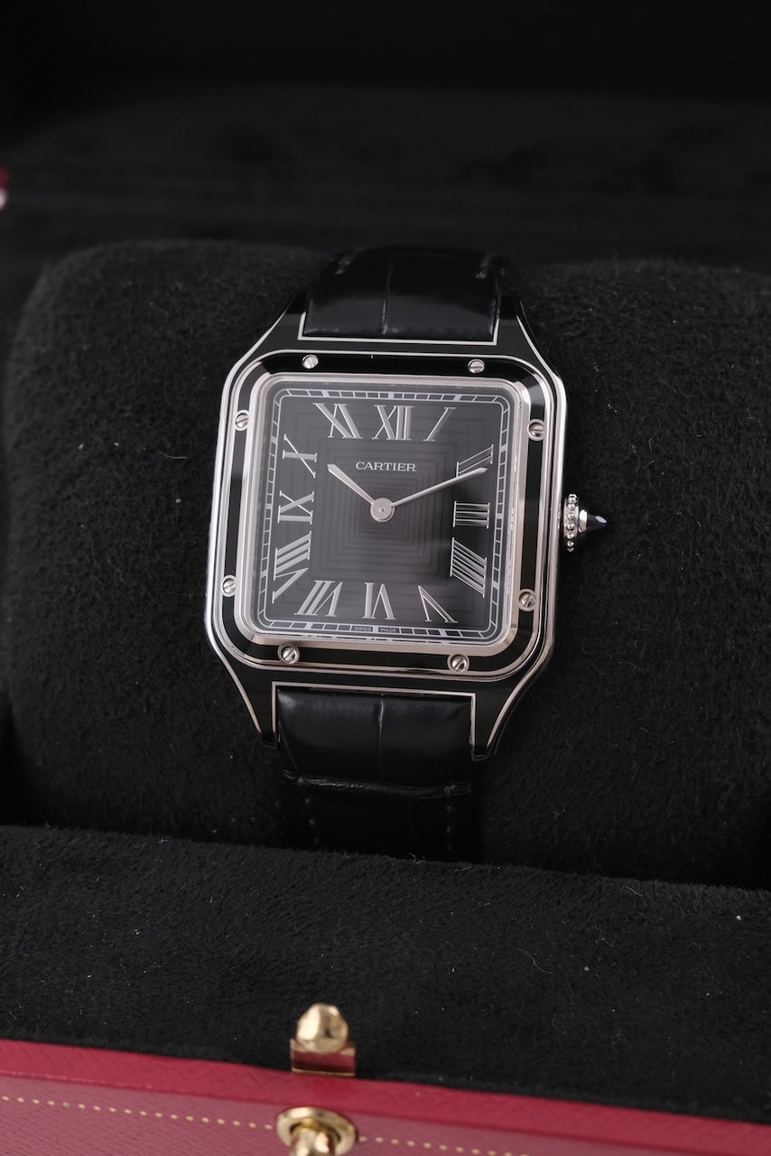 Cartier Santos Dumont Black Lacquer WSSA0046 - Detailansicht 2