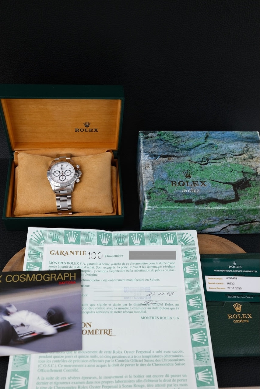 Rolex Daytona 16520 - Papiere und oder Lieferumfang