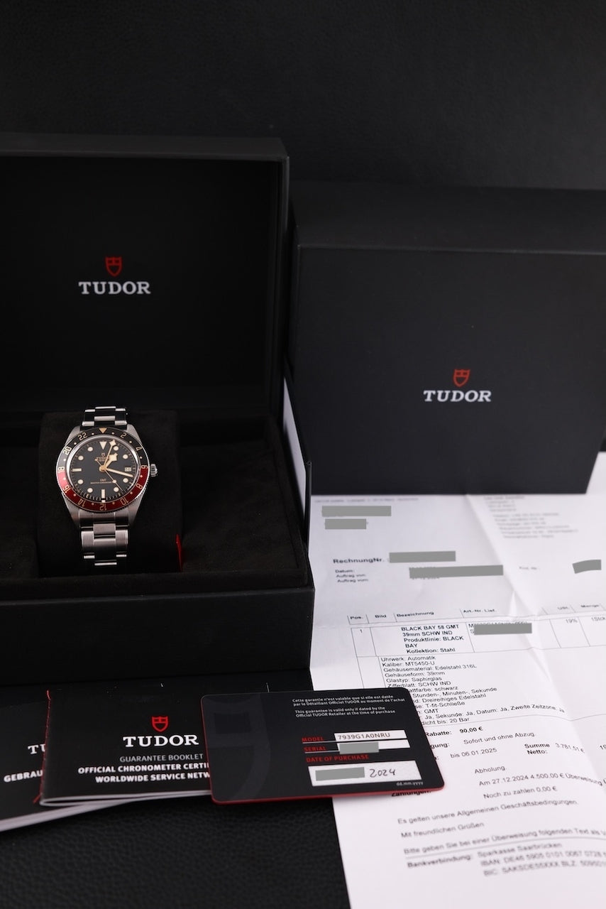 Tudor Black Bay 58 GMT 7939G1A0NRU - Papers and documentation