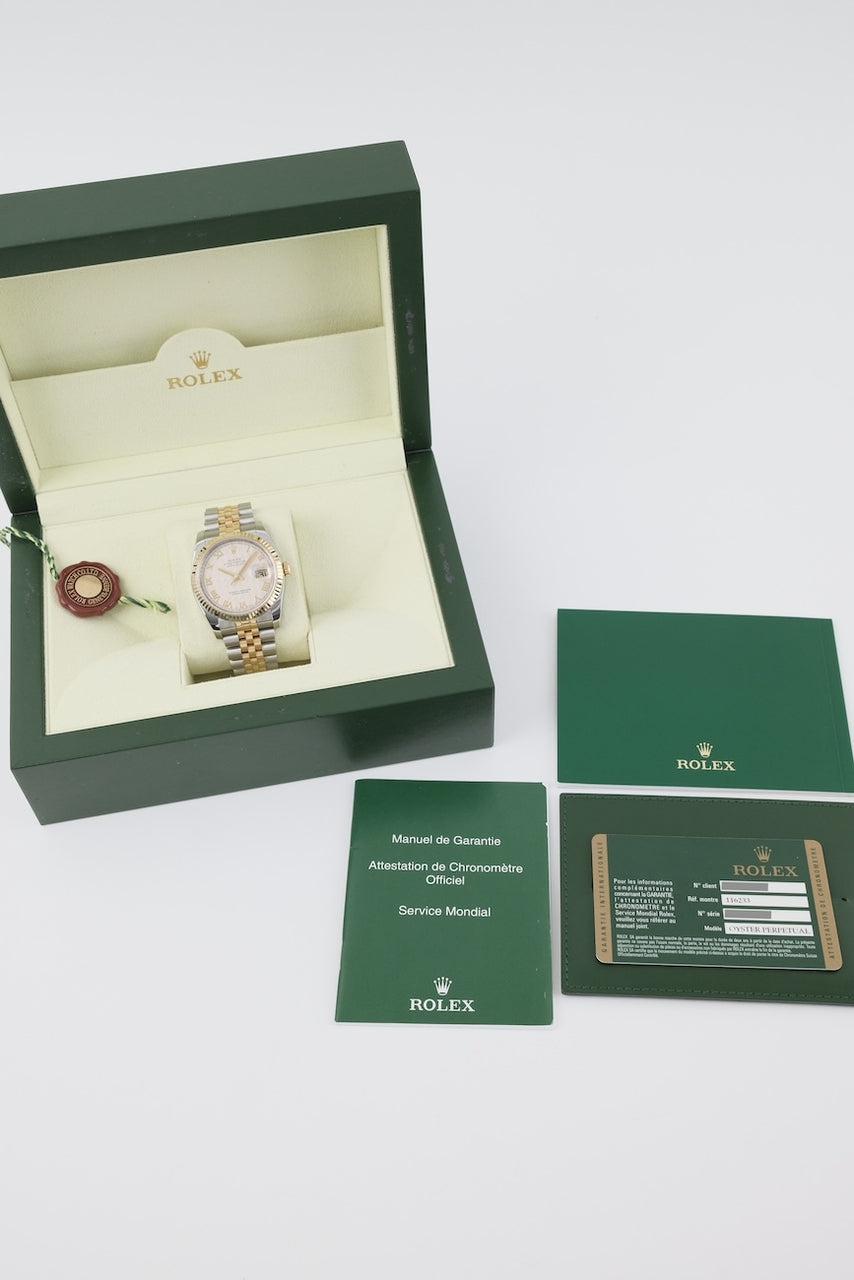 Rolex Datejust 36 116233 - Papiere und oder Lieferumfang