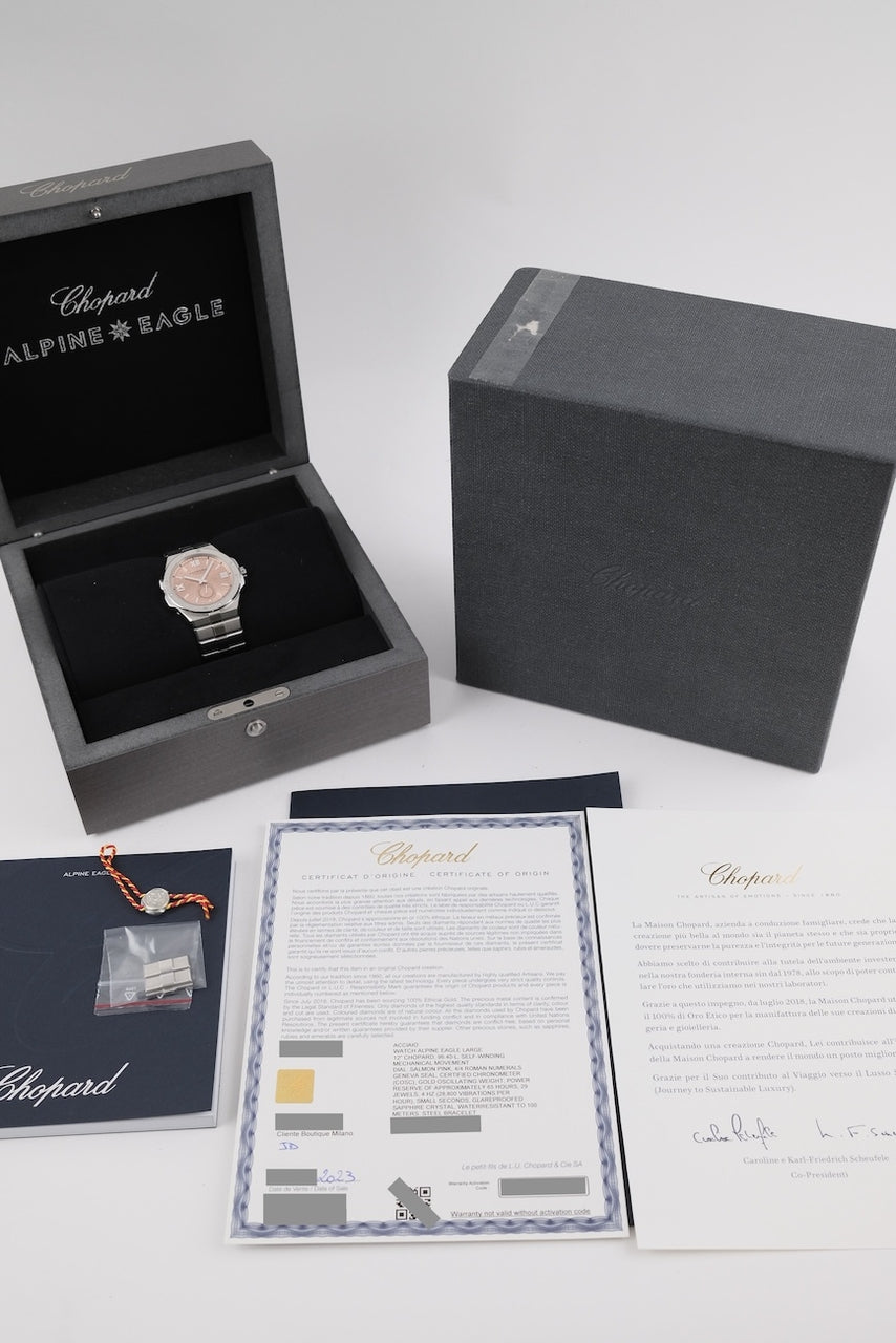 Chopard Alpine Eagle XPS 298623-3001 - documentación o volumen de suministro