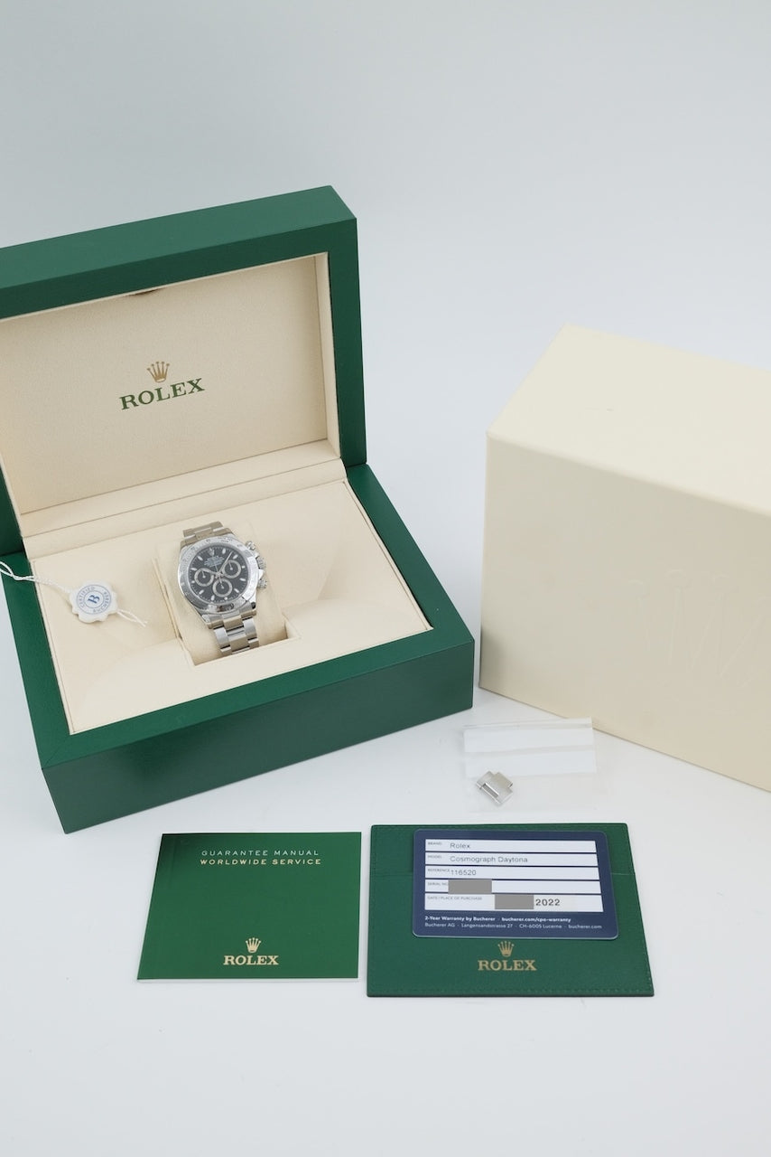 Rolex Daytona 116520 - Papiere und oder Lieferumfang