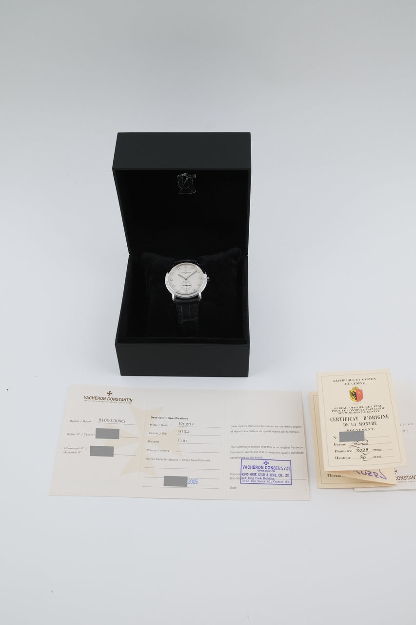 Vacheron Constantin Malte Grande Classique 81000 - papers and or scope of delivery