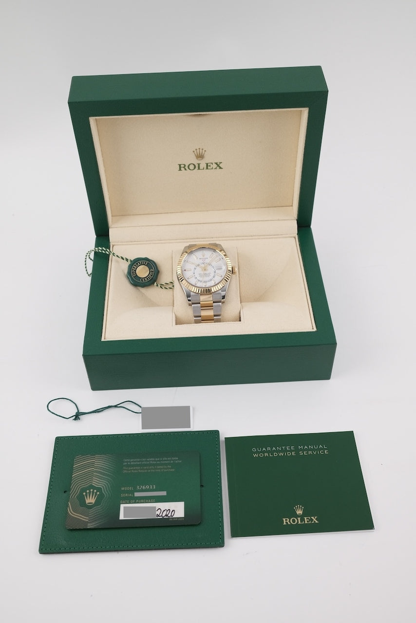 Rolex Sky-Dweller 326933 - Papiere und oder Lieferumfang