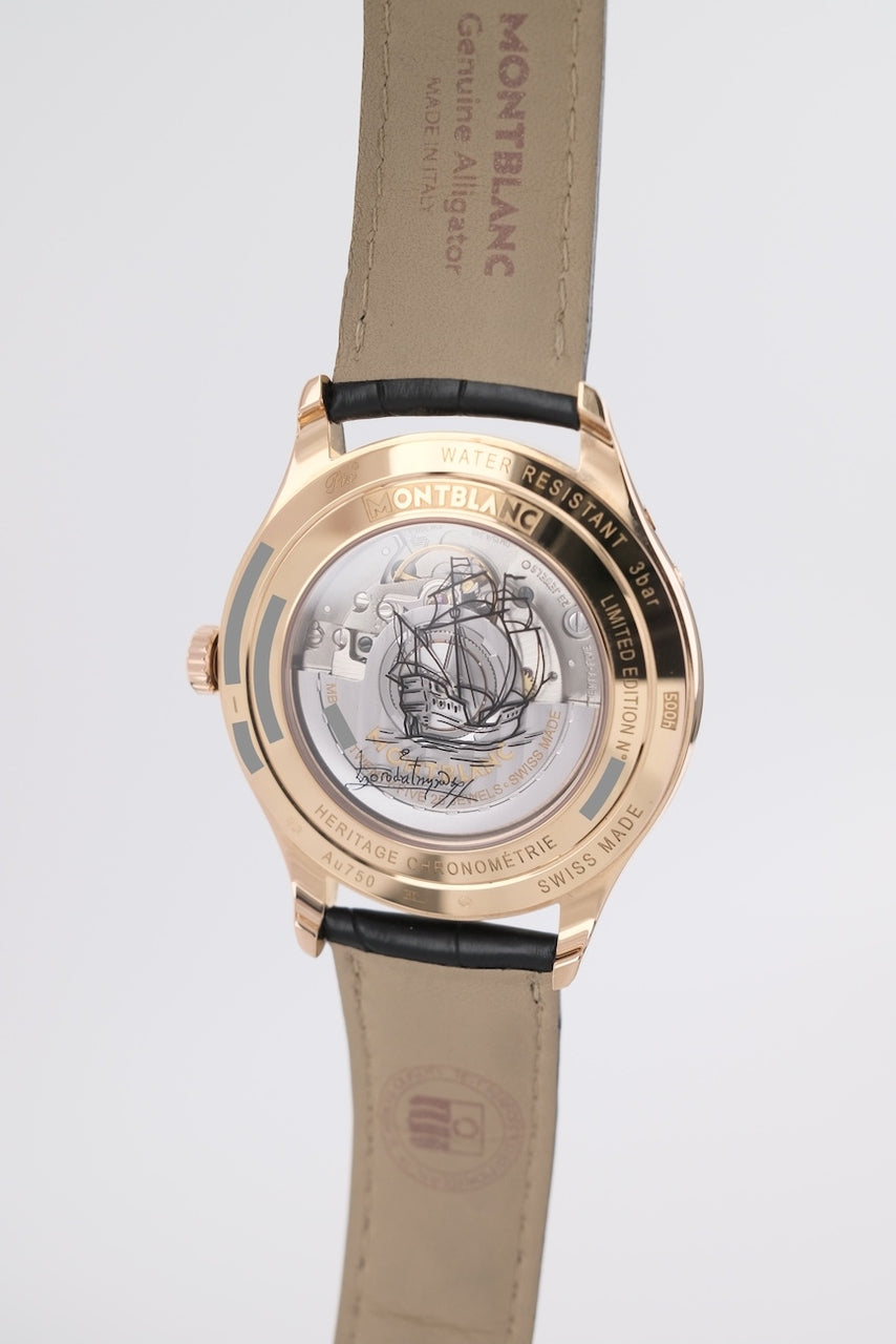 Montblanc Heritage Chronometrie Quantieme Annuel Vasco Da Gama 112537 - Widok szczegółowy 5