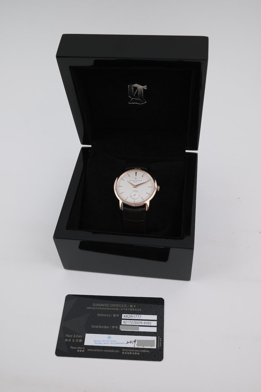 Vacheron Constantin Traditionnelle 82172 - Papiere und oder Lieferumfang