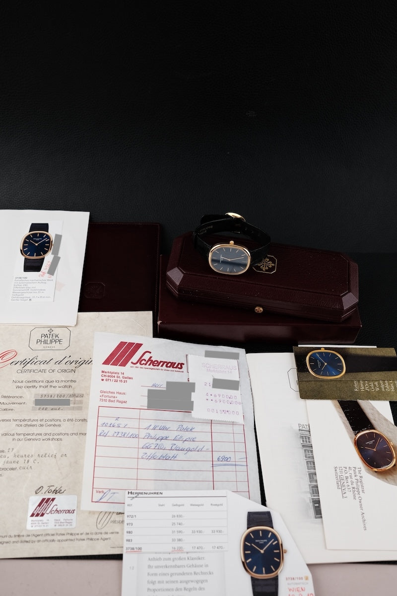 Patek Philippe Ellipse JUMBO Automatic 3738/100 - Papers and documentation